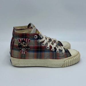 Keds Looney Tunes plaid high tops womens size 6.5